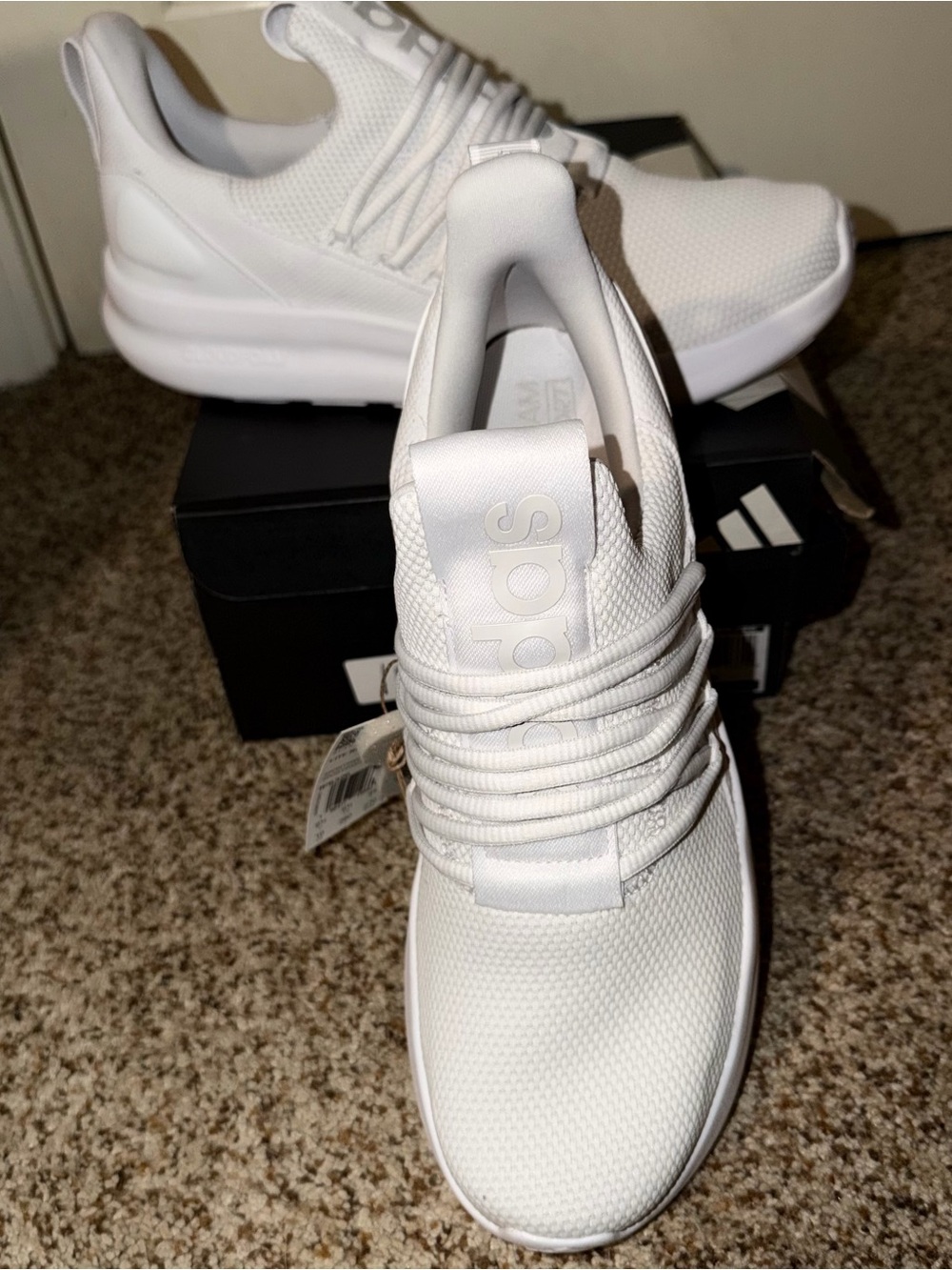 Adidas Lite Racer Adapt 7.0 Lightweight White Sportswear Sneaker